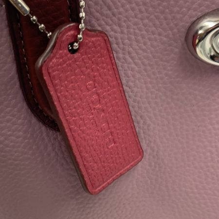  COACH コーチ ウィロウ トート 24 カラーブロック 2way ショルダーバッグ C8561 パープル