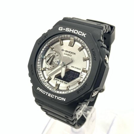  CASIO カシオ G-SHOCK ジーショック カーボンコアガード クォーツ 腕時計 GA-2100SB-1AJF ブラック x シルバー