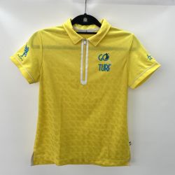 〇〇 Munsingwear マンシングウェア ゴルフウエア レディース ポロシャツ SIZE M MGWLJA24 イエロー Aランク