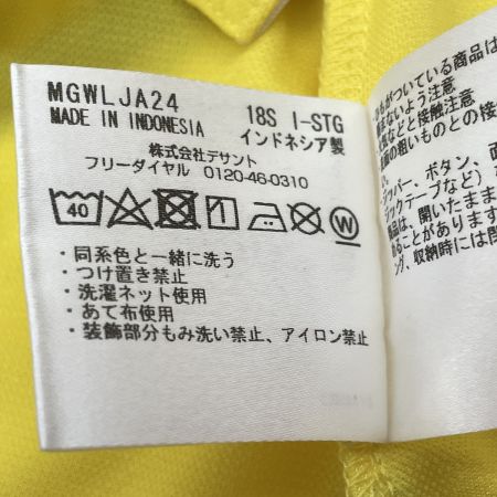  Munsingwear マンシングウェア ゴルフウエア レディース ポロシャツ SIZE M MGWLJA24 イエロー