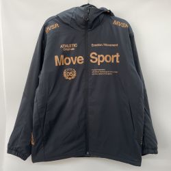 〇〇 DESCENTE デサント メンズ 中綿入り フルジップ フーデッドジャケット ブラック SIZE L ST5FWB32M ブラック Aランク