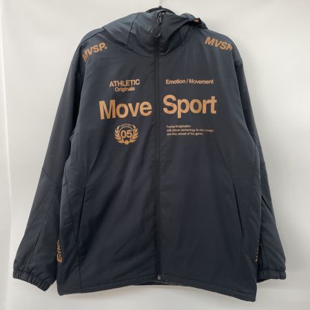  DESCENTE デサント メンズ 中綿入り フルジップ フーデッドジャケット ブラック SIZE L ST5FWB32M ブラック