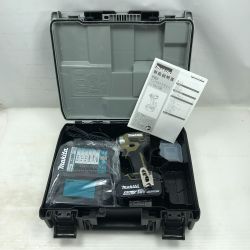 ◇◇ MAKITA マキタ 工具 インパクトドライバ 未使用品(S) 充電器・充電池1個・ケース付 TD173D オリーブ Sランク