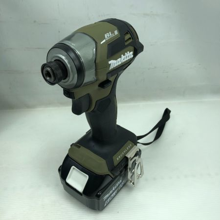  MAKITA マキタ 工具 インパクトドライバ 未使用品(S) 充電器・充電池1個・ケース付 TD173D オリーブ