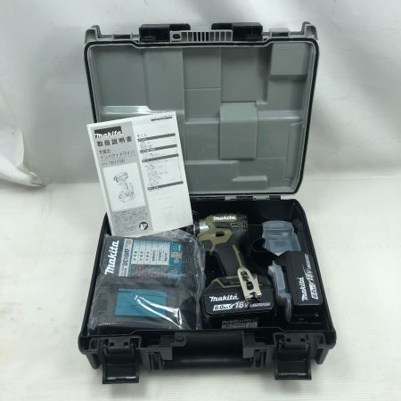  MAKITA マキタ 工具 インパクトドライバ 未使用品(S) 充電器・充電池2個・ケース付 TD173DDRGXO オリーブ
