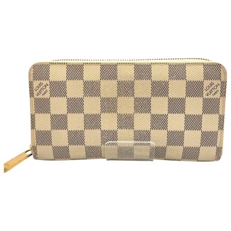  LOUIS VUITTON ルイヴィトン ダミエ アズール ジッピーウォレット  ラウンドファスナー長財布 N60019 ホワイト