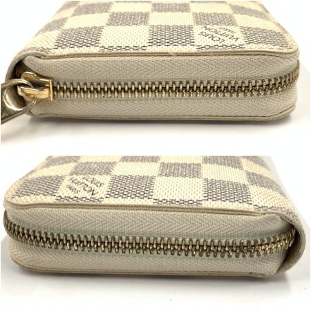  LOUIS VUITTON ルイヴィトン ダミエ アズール ジッピーウォレット  ラウンドファスナー長財布 N60019 ホワイト