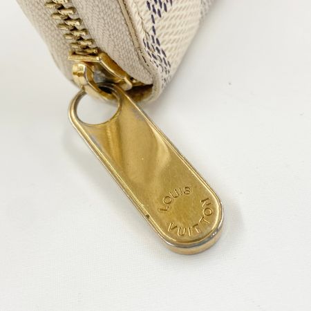  LOUIS VUITTON ルイヴィトン ダミエ アズール ジッピーウォレット  ラウンドファスナー長財布 N60019 ホワイト