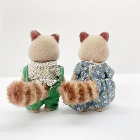  EPOCH シルバニアファミリー アライグマ4体 クマ1体 廃版