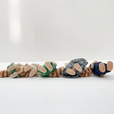  EPOCH シルバニアファミリー アライグマ4体 クマ1体 廃版