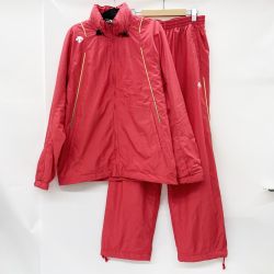 〇〇 DESCENTE デサント メンズ ウィンドブレーカー セットアップ sizeO DAT-3161 DAT-3161P レッド Aランク