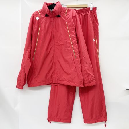  DESCENTE デサント メンズ ウィンドブレーカー セットアップ sizeO DAT-3161 DAT-3161P レッド