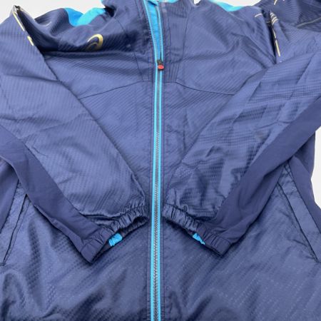  asics アシックス メンズ バックウオーム ブレーカージャケット＆パンツ 上下セット sizeM/S XAW531/XAW631 ネイビー