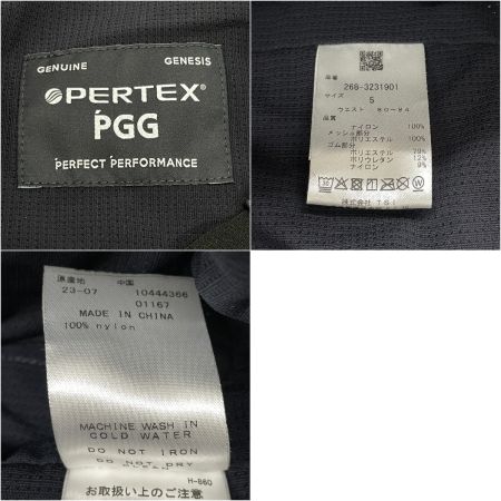  PGG メンズ セットアップ PERTEX size4/5 268-3220901 268-3231901 ブラック