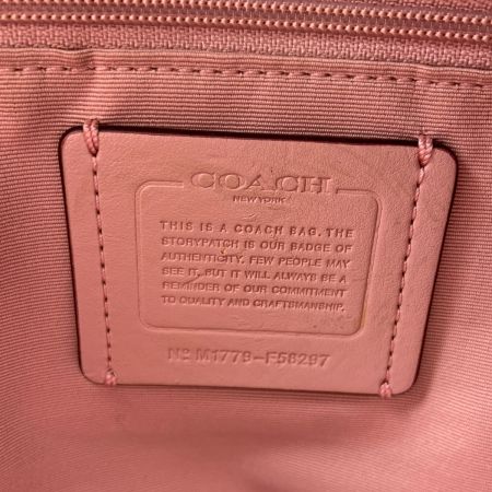  COACH コーチ シグネチャー ワンショルダー バッグ  F58297 ブラウン x ピンク