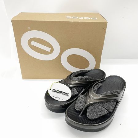  OOFOS ウーフォス レディース リカバリーサンダル OOmega SIZE 23cm ブラック