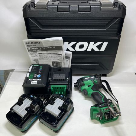  HiKOKI ハイコーキ 36V インパクトドライバー WH36DD アグレッシブグリーン  バッテリー2個 充電器 ケース付 WH36DD グリーン 未使用品