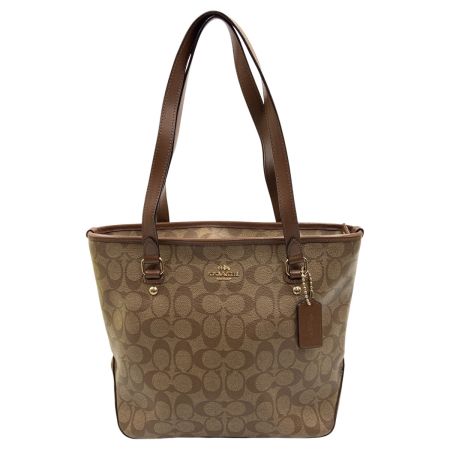  COACH コーチ 肩掛け シグネチャー コーチ トートバッグ ショルダーバッグ  F58294 ベージュ