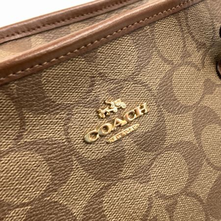  COACH コーチ 肩掛け シグネチャー コーチ トートバッグ ショルダーバッグ  F58294 ベージュ