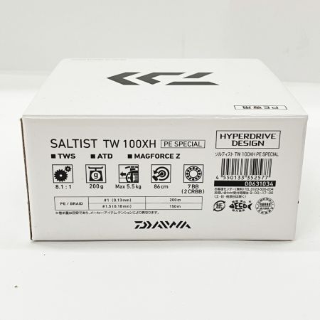  DAIWA ダイワ SALTIST 23 ソルティスト TW 100XH PEスペシャル 00631034 ベイトリール
