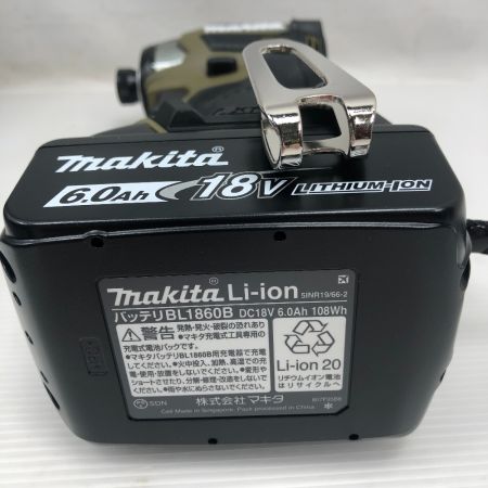  MAKITA マキタ 工具 インパクトドライバ 未使用品(S) 付属品完備 コードレス式 TD173DRGXO オリーブ