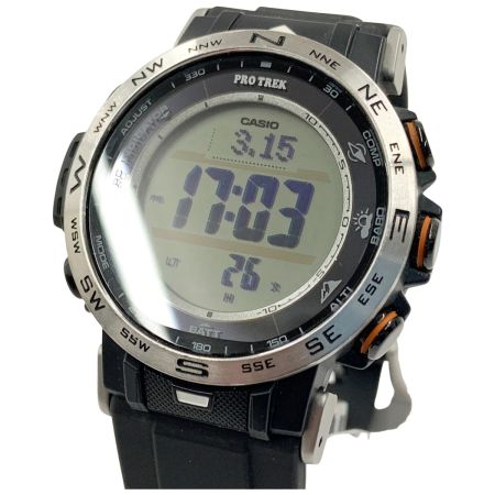 CASIO カシオ PRO TREK プロトレック Climber Line クライマーライン  ソーラークォーツ 腕時計 PRW-30-1AJF ブラック