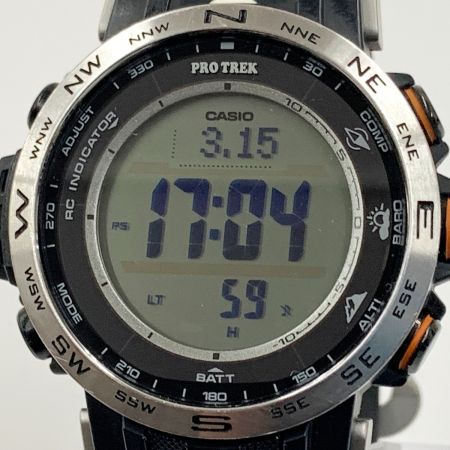  CASIO カシオ PRO TREK プロトレック Climber Line クライマーライン  ソーラークォーツ 腕時計 PRW-30-1AJF ブラック