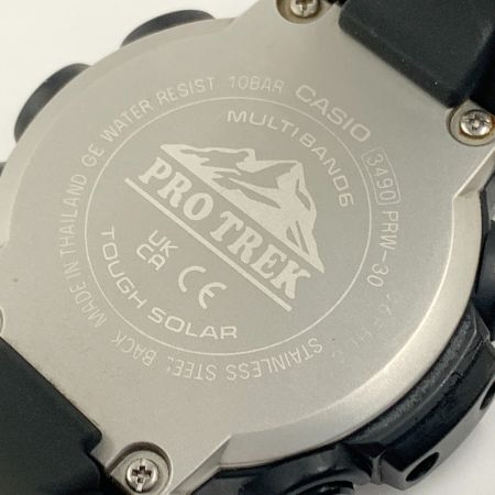  CASIO カシオ PRO TREK プロトレック Climber Line クライマーライン  ソーラークォーツ 腕時計 PRW-30-1AJF ブラック