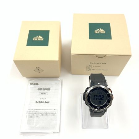  CASIO カシオ PRO TREK プロトレック Climber Line クライマーライン  ソーラークォーツ 腕時計 PRW-30-1AJF ブラック