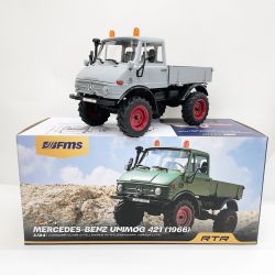 〇〇 FMS MODEL ラジコン メルセデス ベンツ ウニモグ 421 1966 1/24 グレー Aランク