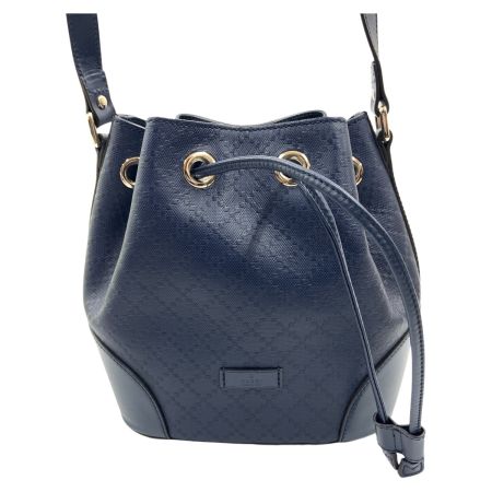  GUCCI グッチ ディアマンテ 巾着 ショルダーバッグ 354229 ネイビー