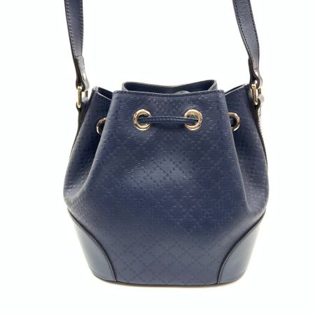  GUCCI グッチ ディアマンテ 巾着 ショルダーバッグ 354229 ネイビー