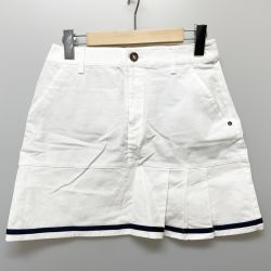 〇〇 adidas Golf ゴルフウェア レディース スカート sizeS / P JLY-36 ホワイト Bランク