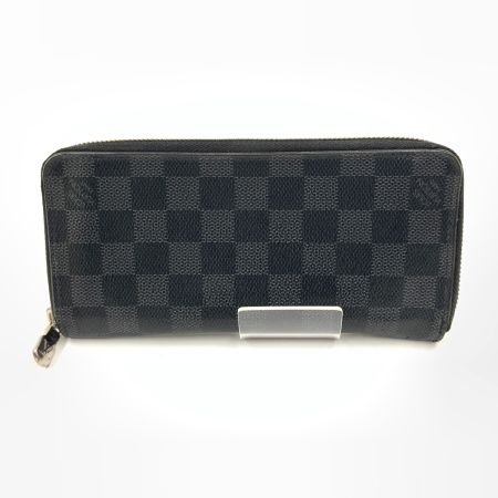  LOUIS VUITTON ルイヴィトン ダミエ グラフィット ジッピーウォレット ヴェルティカル ラウンドファスナー 長財布  N63095 ブラック