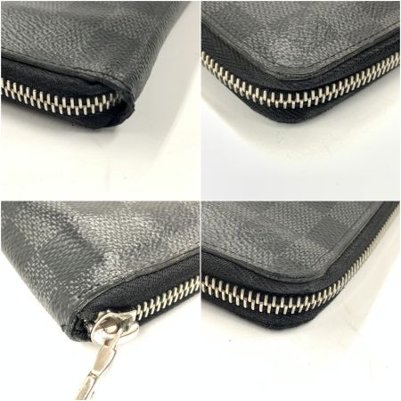  LOUIS VUITTON ルイヴィトン ダミエ グラフィット ジッピーウォレット ヴェルティカル ラウンドファスナー 長財布  N63095 ブラック
