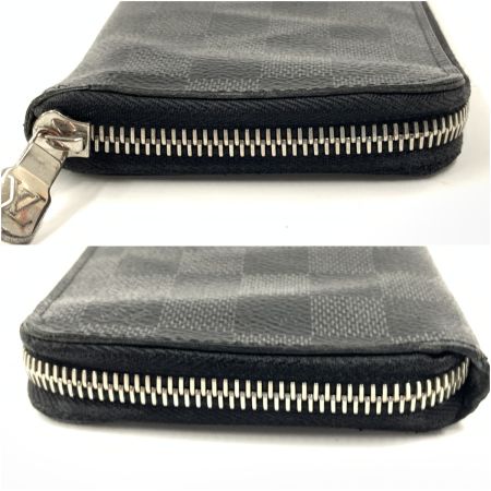  LOUIS VUITTON ルイヴィトン ダミエ グラフィット ジッピーウォレット ヴェルティカル ラウンドファスナー 長財布  N63095 ブラック