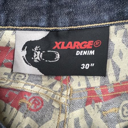  X-LARGE エクストララージ メンズ デニムパンツ 裏地ロゴ総柄 SIZE W30 Made in U.S.A.