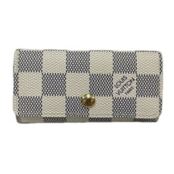 LOUIS VUITTON ルイヴィトン キーケース ミュルティクレ4 ダミエ・アズール N60020 ホワイト Aランク