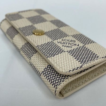 LOUIS VUITTON ルイヴィトン キーケース ミュルティクレ4 ダミエ・アズール N60020 ホワイト