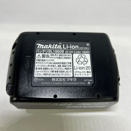  MAKITA マキタ バッテリー 未使用品 18v 6.0Ah BL1860B ブラック 未使用品