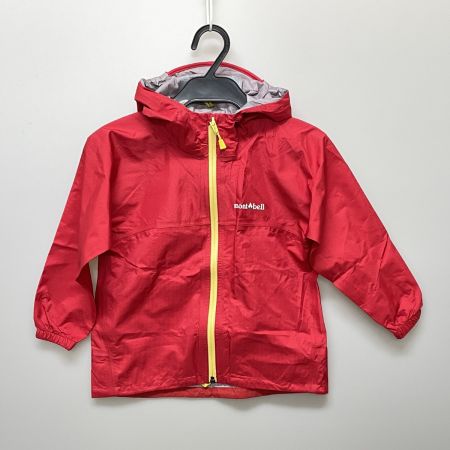  mont･bell モンベル キッズ レイントレッカー レインウェア 110cm 1128642 レッド