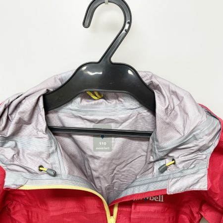  mont･bell モンベル キッズ レイントレッカー レインウェア 110cm 1128642 レッド