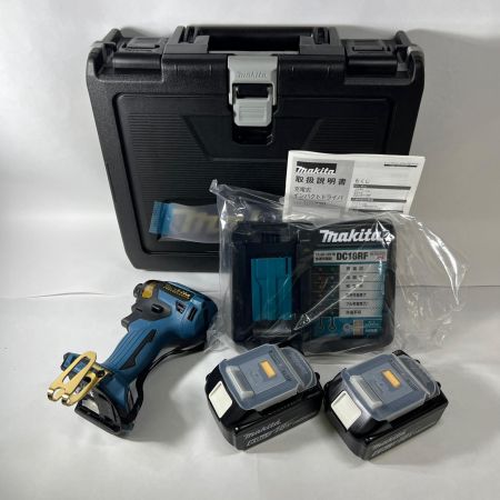 MAKITA マキタ マキタ 20周年記念 限定モデル 18V 6.0Ah バッテリ2本 急速充電器 限定仕様ケース TD173DGXPB ブルー 未使用