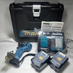 〇〇 MAKITA マキタ マキタ 20周年記念 限定カラー インパクトドライバ 18V 6.0Ah バッテリ2本 急速充電器 ケース  TD173DGXPB プレミアムブルー 未使用品 Sランク