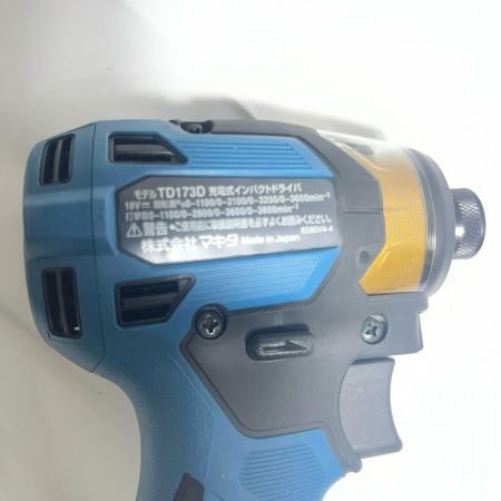  MAKITA マキタ マキタ 20周年記念 限定カラー インパクトドライバ 18V 6.0Ah バッテリ2本 急速充電器 ケース  TD173DGXPB プレミアムブルー 未使用品