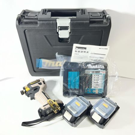  MAKITA マキタ 20周年記念 限定カラー インパクトドライバ 18V 6.0Ah バッテリ2本付 急速充電器 ケース プレミアムグレージュ TD173DGXPG プレミアムグレージュ 未使用