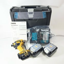 〇〇 MAKITA マキタ 20周年 記念カラー インパクトドライバ MAKITA 18V 6Ah バッテリ2本・充電器・ケース付 プレミアムイエロー TD173DGXPY プレミアムイエロー 未使用 Sランク