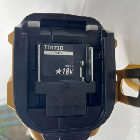  MAKITA マキタ 20周年 記念カラー インパクトドライバ MAKITA 18V 6Ah バッテリ2本・充電器・ケース付 プレミアムイエロー TD173DGXPY プレミアムイエロー 未使用