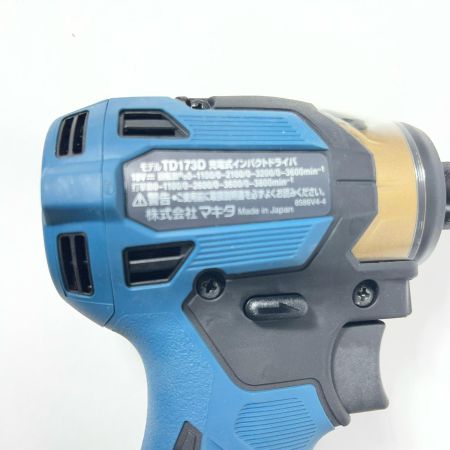  MAKITA マキタ 20周年記念 限定カラー 充電式インパクトドライバ 18V6Ah バッテリ2本・充電器・ケース付 プレミアムブルー TD173DGXPB プレミアムブルー 未使用