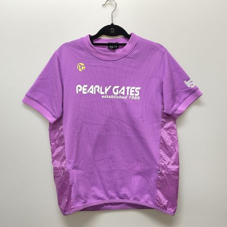  PEARLY GATES パーリーゲイツ ゴルフウェア レディース メッシュ半袖プルオーバー size1 055-121017 パープル